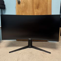 ASUS TUF Gaming 34” 1440P 1500R Curved Monitor (VG34VQL3A) - QHD (3440 x 1440), 180Hz, 1ms