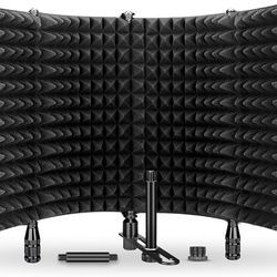 Microphone isolation shield