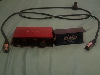 Audio Interface + Mic Booster + XLR (Streaming/Podcast Setup)