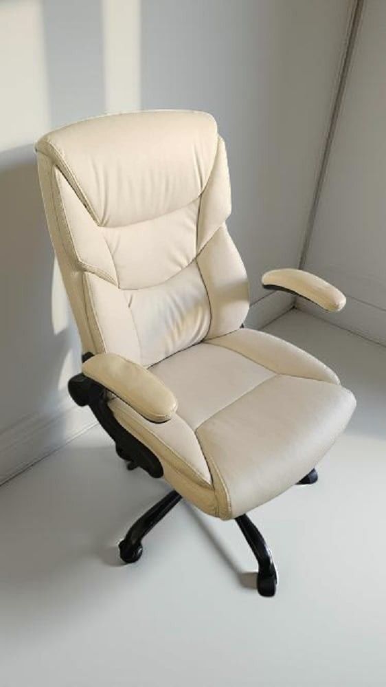 Ergonomic Cream Computer/ Gaming High Back Heavy Duty Task Desk Office Chair (Sweetcrispy)