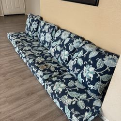 Providence Positano Navy Blue Outdoor Corded Deep Seat Cushion