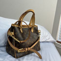 LOUIS VUITTON Batignolles Used Tote Handbag Monogram Leather