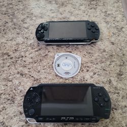 Two Psps With Memory And 1 Game