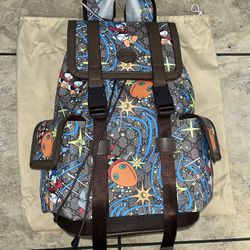 Gucci x Disney Gold GG Supreme Donald Duck Backpack
