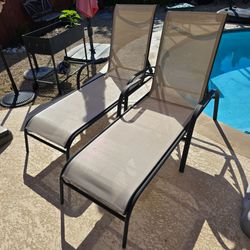 Metal Outdoor Chaise Lounge Chairs