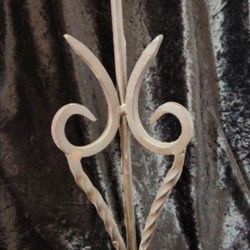 Vintage Wrought Iron Ornamental Table Lamp (NO Shade)