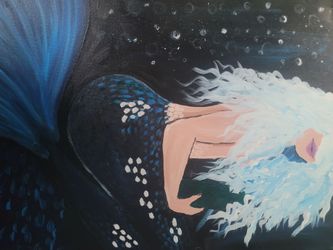 Mermaid  Painting on Canvas