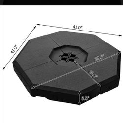 Costway 4PCS Patio Cantilever Offset Umbrella Weights Base Plate Set
