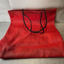 Red Tote Fashion Storage Shopping Travel Bag 