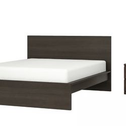 Dark brown bed Full size