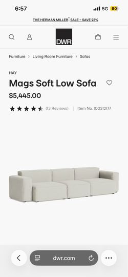 Magna soft low sofa