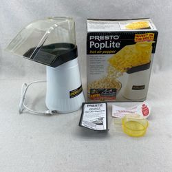 Vintage Presto Poplite Hot Air Popcorn Popper New Open Box