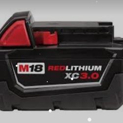 Milwaukee M18 3.0 Batteries.