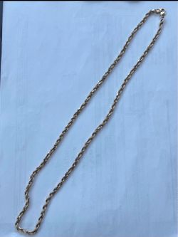 24" 10k Gold Rope Chain 28 grams