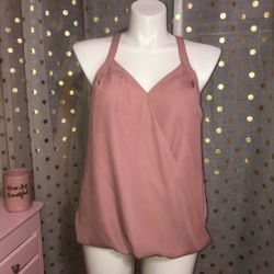 NWOT Size Large Rose Pink Tank Top