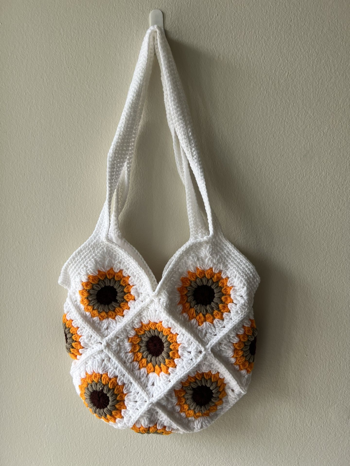 Crochet Sunflower Side Bag