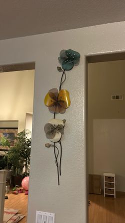 Flower wall art
