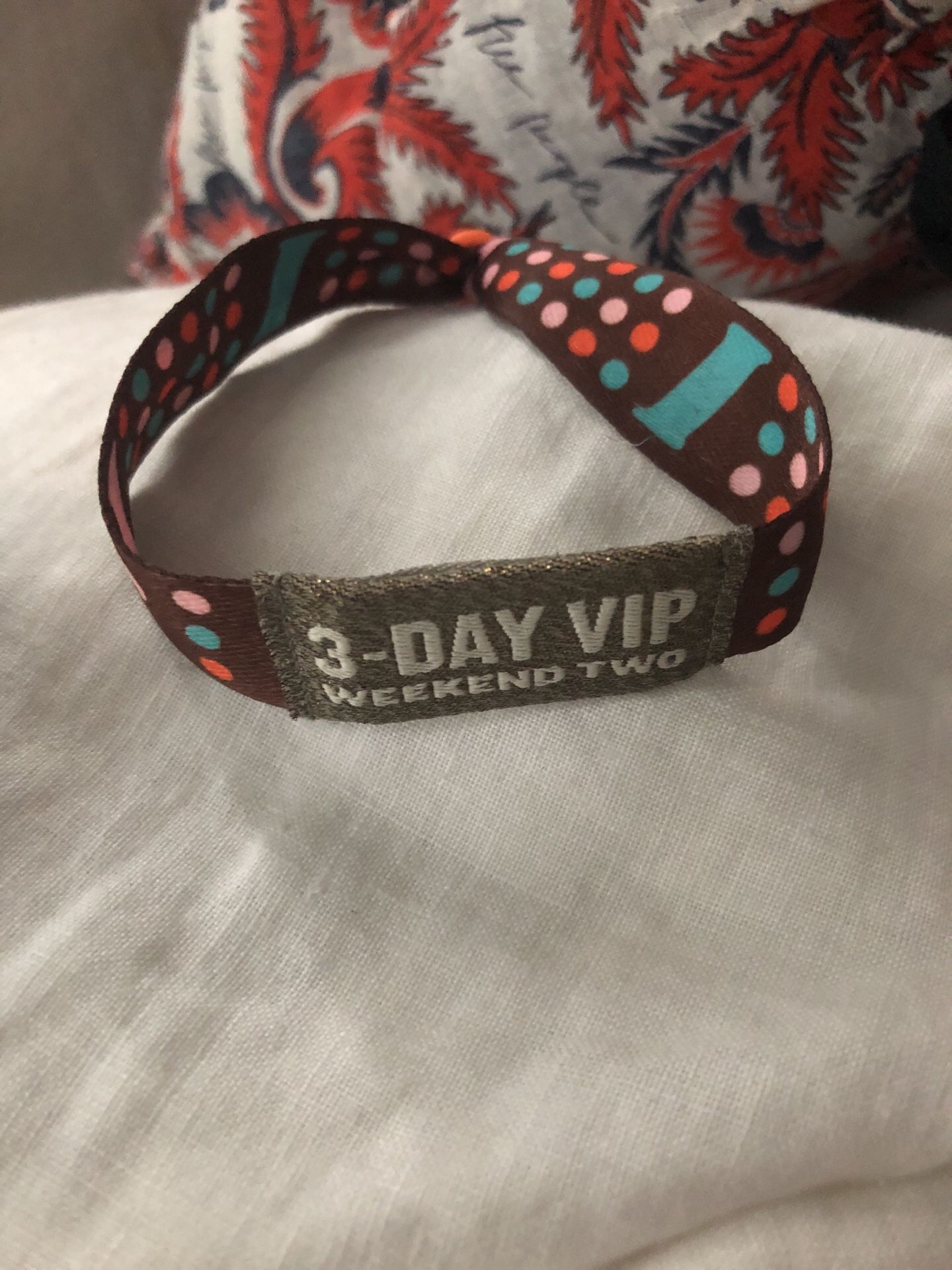 Two Weekend VIP ACL wristbands