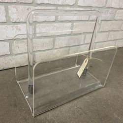 Lucite Acrylic Record Holder Table Top