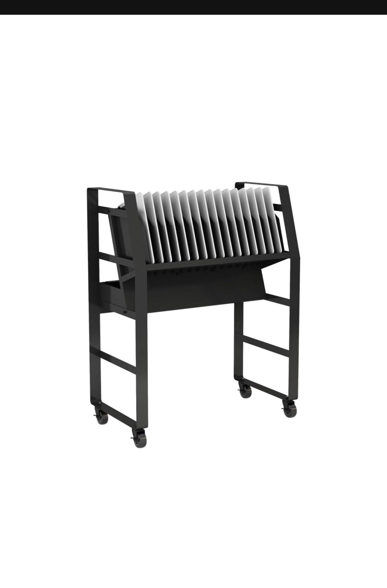 New DIY Tuning16 Device Mobile Open Charging Cart for iPads, Chromebooks & Laptop Computers, Removable Dividers, Surge Protection Mobile Station Rack 