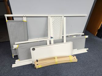 White Metal Bed Frame Disassembled