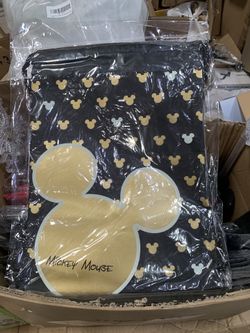 Mickey Mouse Drawstring Backpack Disney Sling Tote School Kids Gym Bag