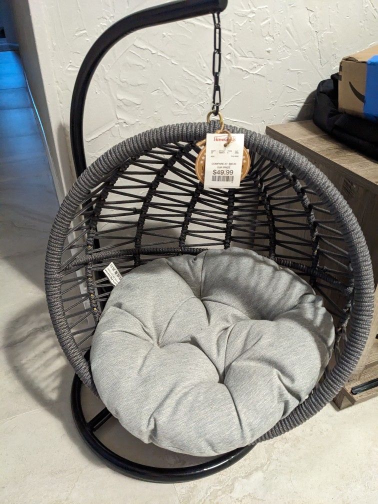 Pet hanging egg shape chair hammock bed for cat or small dog