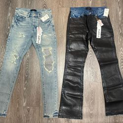 Purple Men Jeans New Size 28 & 30