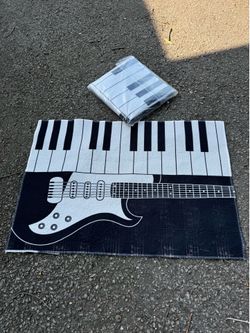 Doormat Size Music Rug New