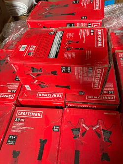 Shop CRAFTSMAN CRAFTSMAN Black 3-Ton Steel Manual Jack stand set