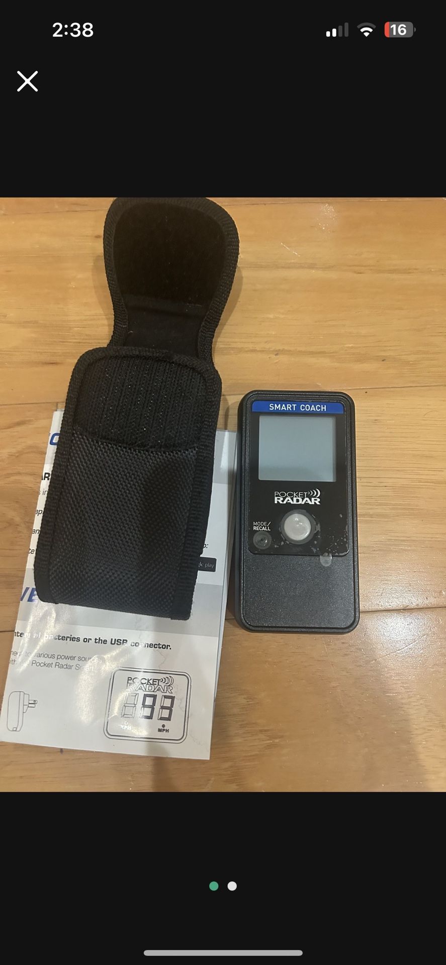 Pocket radar Smart Coach