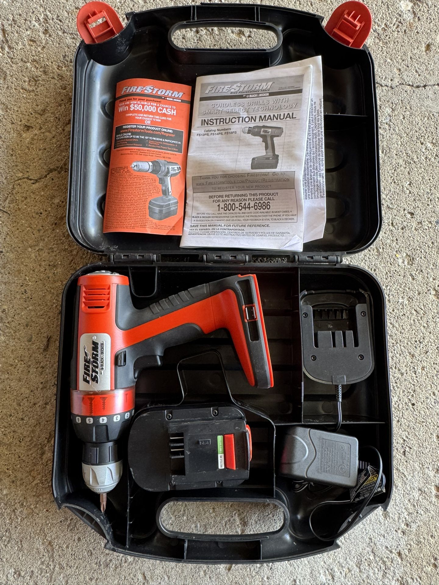 Firestorm Black & Decker Power Drill