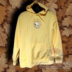 Peanuts Snoopy Yellow Hoodie Size XL