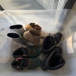 Women’s Size 8–8.5 Shoe Bundle – Boots, Hiking, Combat, Heels