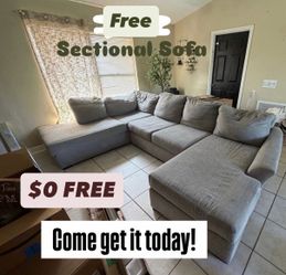 Free U Shaped Sectional Sofa Couch Grey Gray