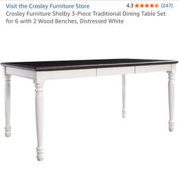 Dining table only.  Brand new