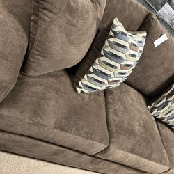 Chocolate Stunning Couch And Loveseat! 