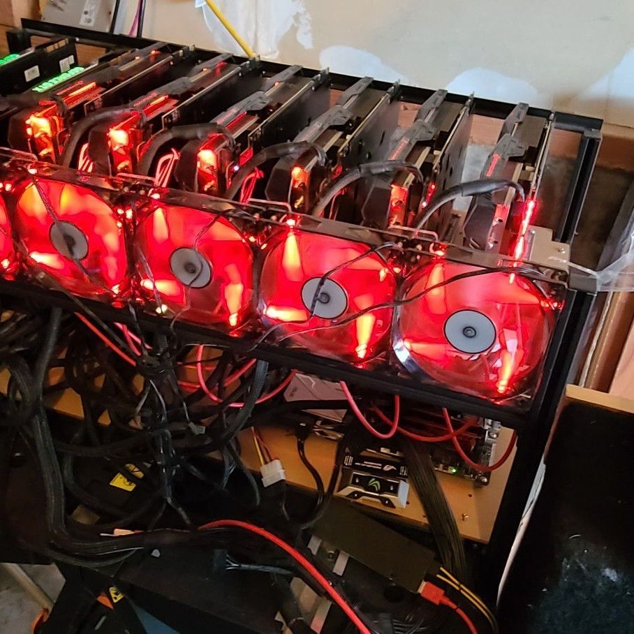 8 GPU crypto Miner