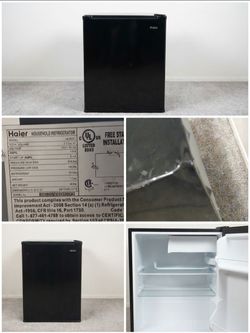 For Sale: Haier black Mini Fridge (2.7 Cu. Ft.)