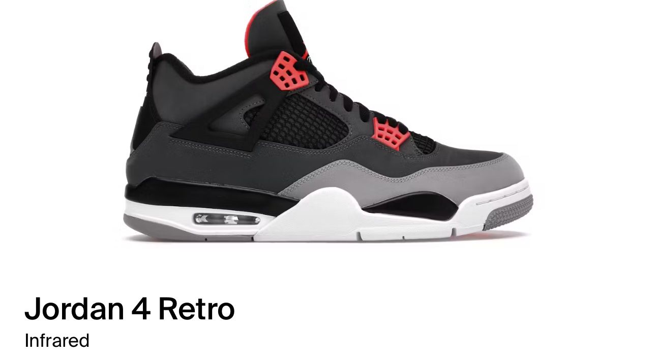 Jordan 4 Infrared Size 11