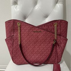 Michael Kors Jet Set Large Xchain Logo Shoulder Tote Bag