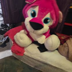 XXL Stuffed Pink Lion 