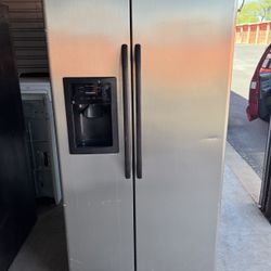 GE Stainless Steel Refrigerator And Freezer