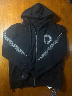 Chrome Hearts Black Zip-Up Hoodie