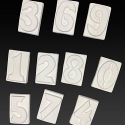 Ready To Paint Ceramic Numbers