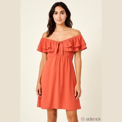 NWTs Coral Off Shoulder Dress Sz M