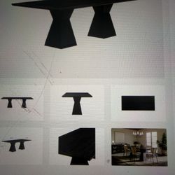 Black Long Modern table