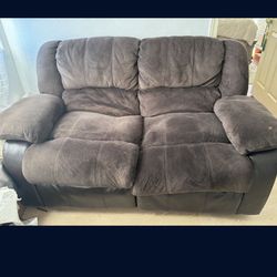 Two Seated Couch Elevated Legs 