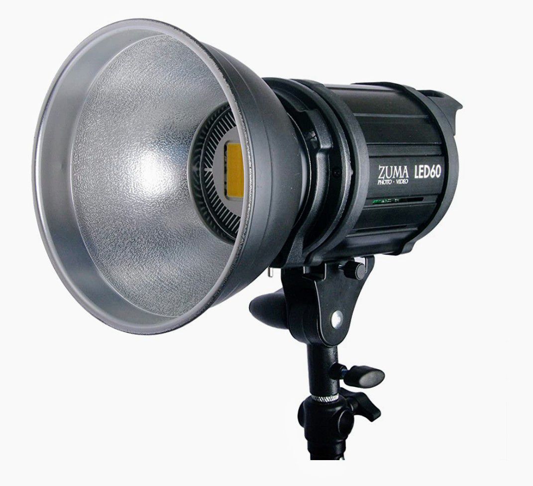 LED 60 Watt Photo Studio Video Light 6000 Lumens Built-in Dimmer Flood Light