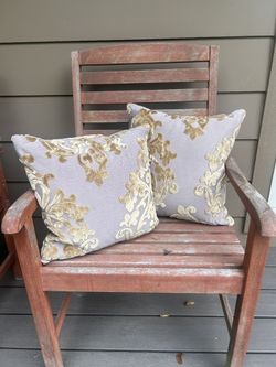 Set Of Two (2)  French Provincial Pillows